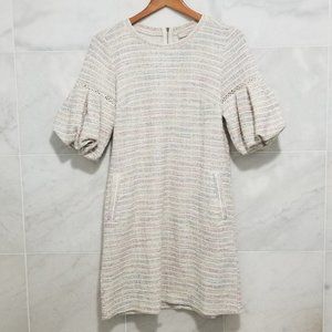 LOFT Puff Sleeve Dress
